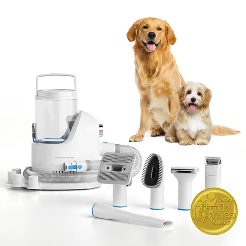 Neakasa P2 Pro Pet Grooming Kit - Clean Dog Clippers with 99% Hair Capture, 5 Proven Tools, 2L Easy-Empty Large-Capacity Dustbin for Dogs & Cats, Poodle Grooming Kit