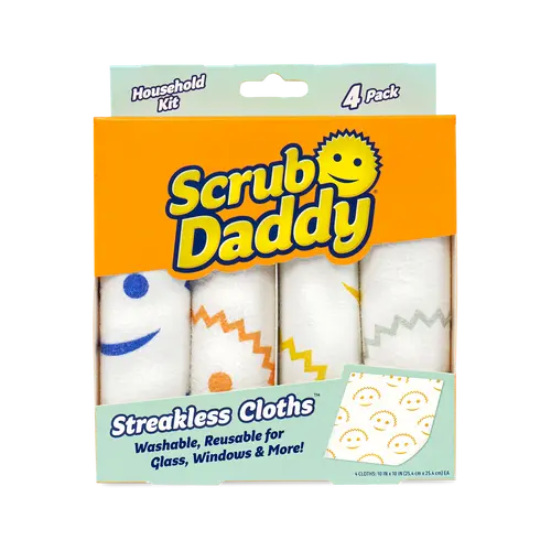 Scrub Daddy Streakless Cloths - Absorbent Towel for Cleaning