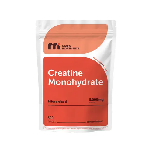 Micro Ingredients Creatine Monohydrate 5000mg Per Serving, 500 Capsules