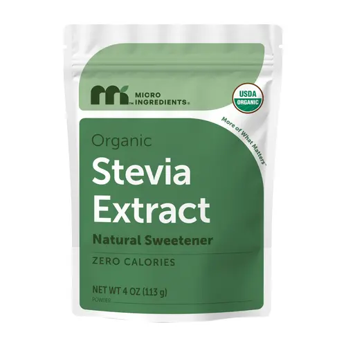 Micro Ingredients Pure Organic Stevia Powder, 4 Ounces