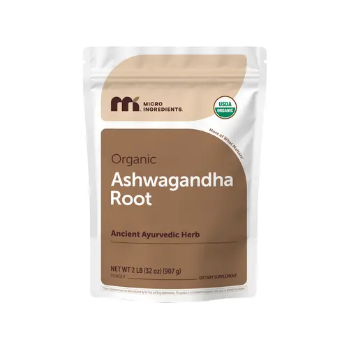 Micro Ingredients Organic Ashwagandha Root Powder, 2lb