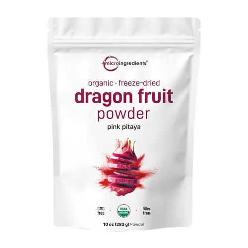 Micro Ingredients Organic Dragon Fruit Powder 10oz, No Additives