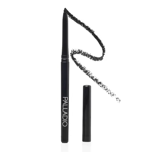 Palladio Retractable Waterproof Mechanical Eyeliner Pencil - Cosmetic Eye Makeup with Beeswax, Rich Pigment, Creamy Blendable Texture, Smudge-Proof, Long-Lasting All-Day Wear, Twist-Up Design, No Sharpener Needed, Plum Option for Smokey Eye Looks