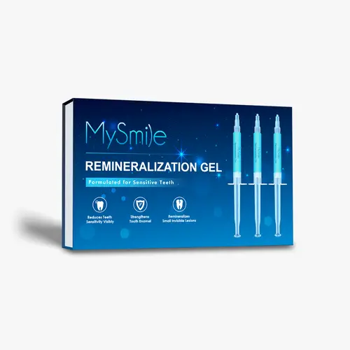MySmile Remineralization Desensitizing Gel for Adults - Sensitive Teeth Relief, Postwhiten Relief, Teeth Strengthening, Soothing, Potassium Nitrate, Glycerol, Carbopol, 10-Pack (3mL Each), Fast-Acting, 24-Month Shelf Life, No Unnecessary Additives