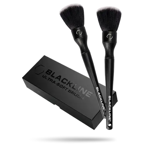 BLACKLINE Ultra-Soft Brush Set - Trusted by Car Enthusiasts, Gentle Clean Interior Detailing Kits, Scratch-Free Tools for Dashboard & Piano Black Surfaces, Auto Accessories, Car Washing Supplies