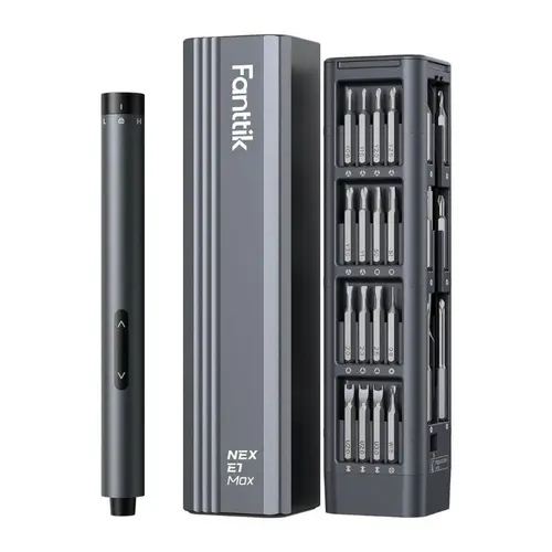 【DealsForYouDays】Fanttik E1 MAX 3.7V Mini Electric Screwdriver 50-in-1 Magnetic Bits 5/32''Hex Magnetic Storage, Repair Tool Set for Phone Camera Laptop 3D printer - Hardware Cordless SummerWins, Men's Stuff, Tech Gadgets