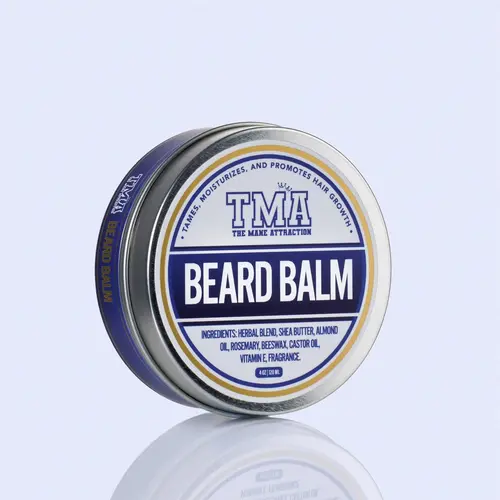 THE MANE ATTRACTION Men's Fragrance-Free Beard & Scalp Growth Balm, Nourishing Herbal & Shea Blend for Hair Care, Moisturizing Hydrating Relief for Dryness & Itchiness