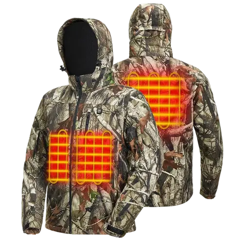 [Limited Size Clearance] TideWe Men's & Women's Soft Shell Heated Jacket Coat with Detachable Hood and Battery Pack Size S-XXXL