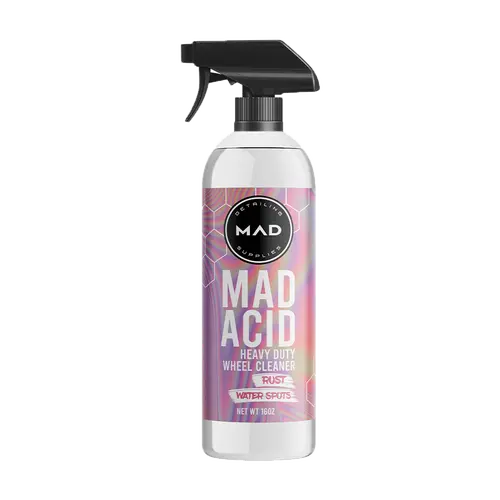 MAD ACID Versatile Light Acid Cleaner - Automotive Car Cleaning Supplies, Heavy Duty Wheel Cleaner for Glass Cleaning, Removing Hard Water Spots, Stains on Chrome, Paint, Emblems, Removes Stains