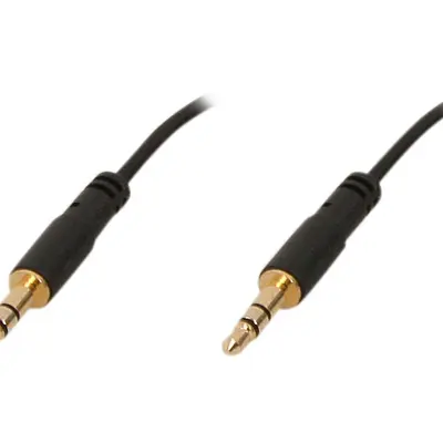 StarTech.com MU6MMS 6 ft Slim 3.5mm Stereo Audio Cable - M/M - 3.5mm Male to Male Audio Cable for your Smartphone, Tablet or MP3 Player