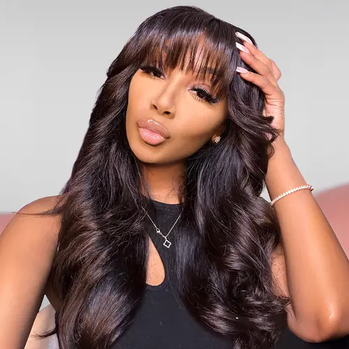 Jessie's Wig [Mia] 13x5 Pre Cut Lace Body Wave Lace Front Wig With Bangs Human Hair Wig #SummerWins #DealsForYouDays
