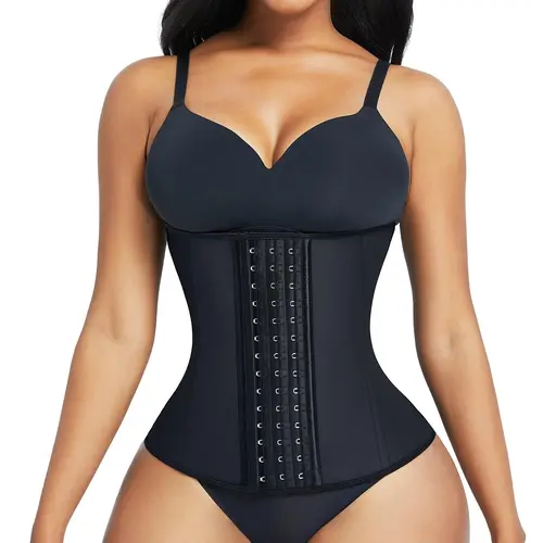 FeelinGirl Hook Latex Waist Trainer Waist Cincher Corset for Women Compression Fit Shapewear Womenswear Gorgeous Day  waisttrainer Lady Underwear Basic Comfortable #newarrivals#SohoChic