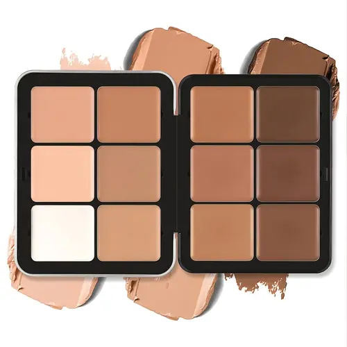 12 Colors Concealer Palette, Natural Facial Contouring Makeup Palette, Long Lasting Concealer Cream, Facial Detailing Makeup Tool, Summer Makeup Gift
