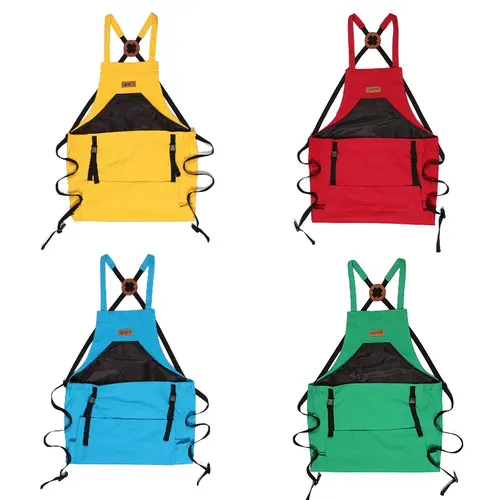 Grampa's Garden Apron - Cross-Back Comfortable Gardening Accessory with Tool Storage Pockets, Large Kangaroo Pouch for Women & Men, Ideal Gardening Gift