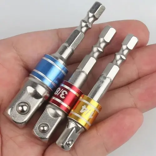Cr-V Steel Socket Adapter, Impact Socket Extension Tools, Impact Grade Driver Sockets Adapter Extension Set, Nut Driver Socket Adapter, Bead Rod Extension Bar, Wrench Extender Tool, Hand Hardware Tool, Bit Socket Set