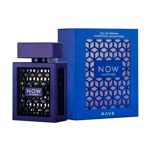 Rave Now Intense EDP, 100ml (3.4oz) - Wood & Fresh Blend, Long-Lasting Men's Fragrance Perfume