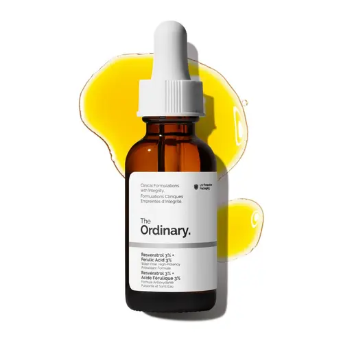 The Ordinary Resveratrol 3% + Ferulic Acid 3%, Antioxidant Serum for Anti-Aging, 1 Fl Oz