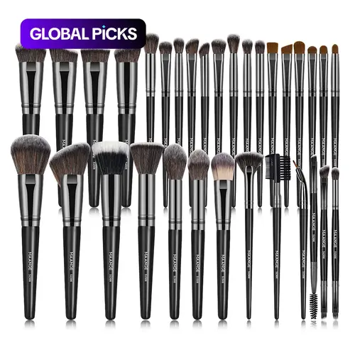 MAANGE Makeup Brush Set, Beauty Brush Set, Versatile Soft Makeup Brushes for Foundation, Powder, Concealers, Eye Shadows, Blush, Lip Balm, Makeup Tool For Travel, Outing, Daily Use