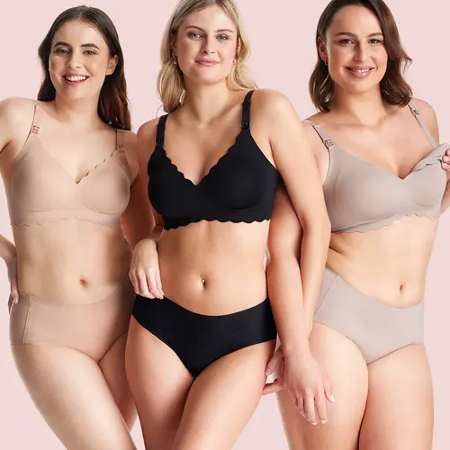 Momcozy YN46 Jelly Strip Nursing Bra | Seamless + Wirefree | Size Up Recommended, M9 Pump Compatible | All-Day Soft Support for Breastfeeding & Pumping Mamas |  Mom stuff, maternity clothing, postpartum essentials, pregnancy stuff