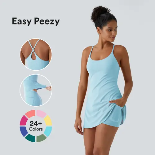 Halara Softlyzero Plush Backless Active Dress-Easy Peezy Edition #BackToSchool