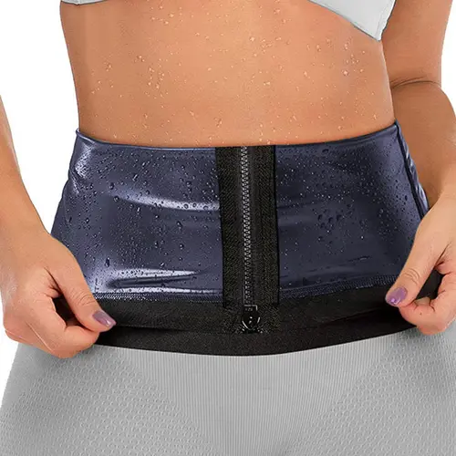 Women's Zipper Waist Trainer, Body Shaper for Indoor Outdoor Sports Yoga Running Gym Workout, Waist Cincher for Women, Fitness Waist Trainer, Sporty Waist Slimmer, Waist Trimmer Belt, Workout Waistband, Exercise Waistband, Shapewear Sport Belt