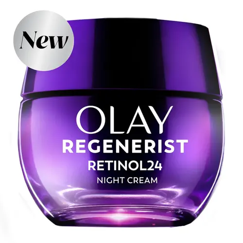 OLAY Regenerist Retinol24 Night Face Moisturizer, Anti Aging Moisturizing Formula, Dark Spot Correction, Retinol for Face & Porcelain Skin Support