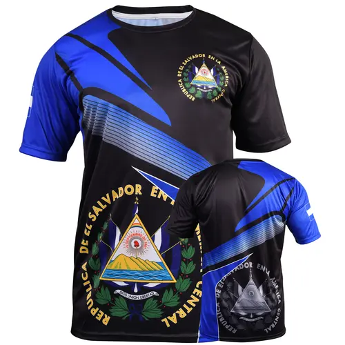 Fox & Fury Elite Dual-Tone Series: The Blue & Black El Salvador Soccer Jersey—Where Tradition Meets Modernity shirtslatinas