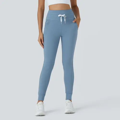 Halara Softlyzero Plush High Waisted Drawstring Side Pocket Plain Full Length Joggers #BackToSchool