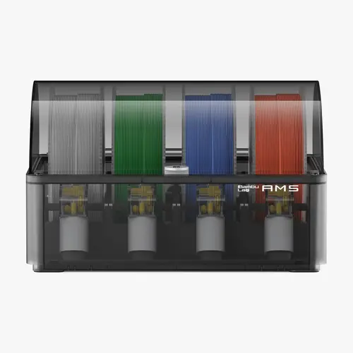 Bambu Lab AMS Automatic Material System for 3D Printers, Printing Supplies, Supports 16 Colors/Multi Materials, Filament Auto-Loading, Intelligent Detection, Worry-Free Printing, Compatible with Bambu Lab P1P, P1S, P1SC, X1C, X1CC 3D Printing Equipment, C