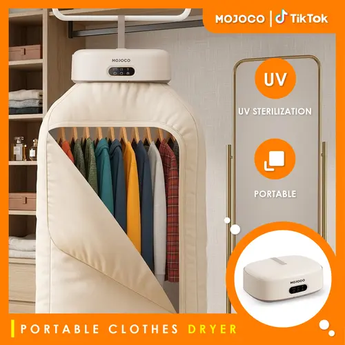 600W Electric Portable Compact Laundry Dryer - Hanging Household Appliance with Dryer Bag, Ideal for Apartments, Dorm, Portable Dryer For Apartments