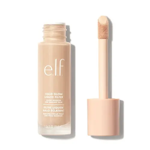 e.l.f. Halo Glow Liquid Filter – Multi-Use Glow Booster, 4-Ways to Wear, IRL Soft Focus, Dewy Radiant Finish, Makeup Skincare Hybrid, 15 Shades, 1.06 oz (31.5ml) High Quality Cosmetics Color Foundation