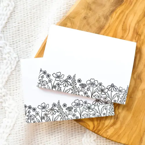 Elyse Breanne Design Floral Print Sticky Notes, 4x3in, 50 Sheets, Multiple Colors Office Stationery for Office & Home Use