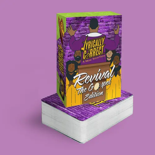 Lyrically Correct Music Trivia Game Revival Gospel Edition Card Deck