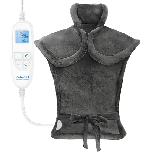 RENPHO ETL Certified Polyester Extra Large Heating Pad - TikTokShopBackToSchool Hot Compress Heated Shawl for Back Fatigue, Cramps Relief, Relaxing Gifts for Women, Birthday Choice,dorm essentials