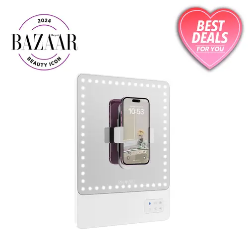 RIKI SKINNY Makeup Mirror with Lights Bluetooth and Magnifying Mirror