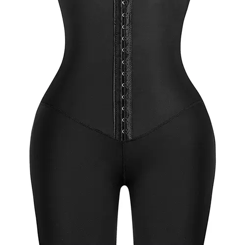 Women's Solid Adjustable Hook and Eye Closure Shapewear Shorts, Casual Breathable High Waist Slim Shaper for Tummy Control, Women's Shapewear, Underwear, Womenswear, Lady Clothing, High Waisted Shapewear