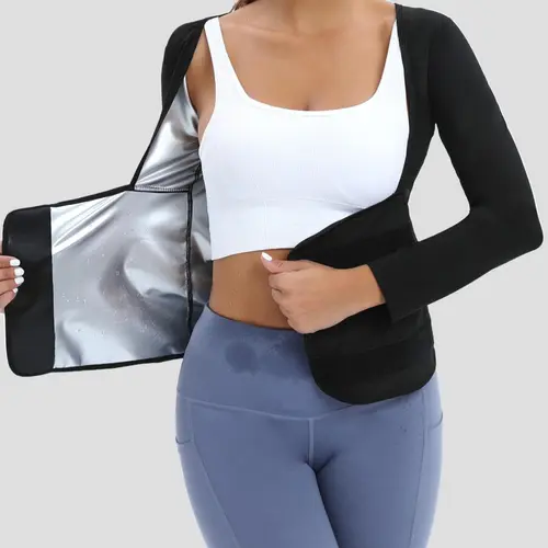 Women's Minimalist Sporty Solid Long-Sleeve Compression Abdomen Shapewear Top, Body Shapers, Comfortable Tummy Control Waist Trainer For Women, All-Season Women's Shapewear, Womenswear