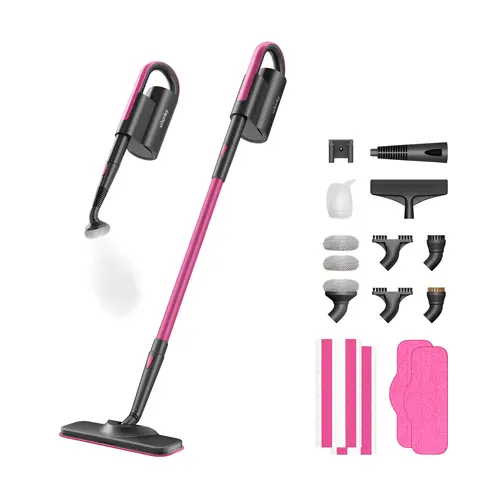 Schenley 18-in-1 Steam Mop with Detachable Handheld Steamer for Walls, Floors, Tiles, Tackles Grease & Sticky Messes, Includes Multiple Accessories Cleaning Tools Cleaning Set