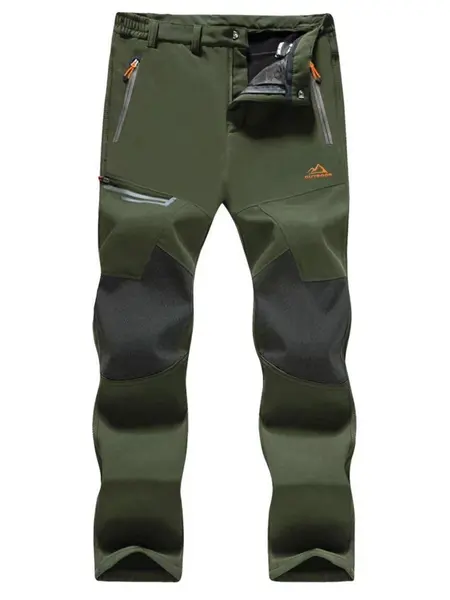 MAGCOMSEN Men's Winter Pants Fleece Lined Ski Snow Pants Water Resistant 4 Zip Pockets Outdoor Work Pants FallFreshness Outdoorfun