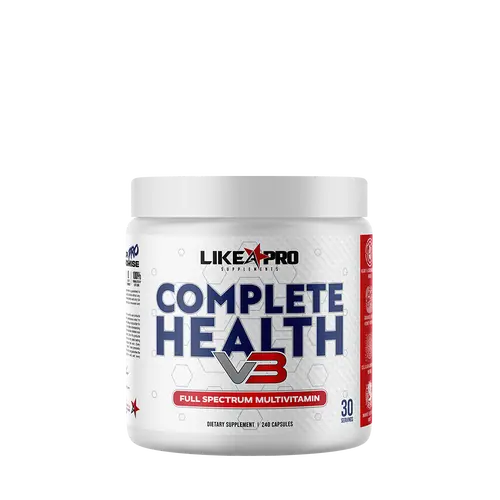 Like A Pro Complete Health Multivitamin Capsules - Collagen, Selfcare, Prop 65 Compliant, On-the-Go Caps, 18-Month Shelf Life, Adult Immunity Boost, High Vitamin C, Healthy Gut Vitamins Supplements, Organ Care Dietary Supplement