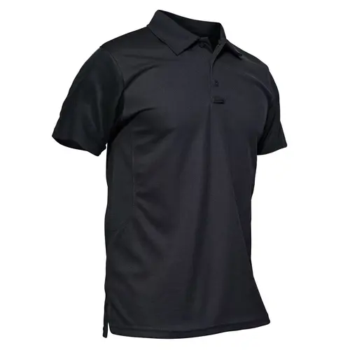 MAGCOMSEN Men's Quick Dry Pique Jersey Polo Shirt - Short Sleeve Tactical Active Top, Breathable Basics with Penready Pockets, Fitted for Golf, Outdoor Activities, Work, Active Tops, Hiking