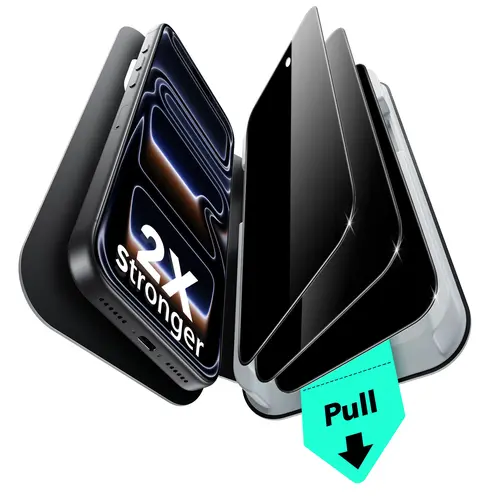 ESR 3-Pack 9H+ Tempered Glass Screen Guard for iPhone Series (13/14/15/16/17/18), Military Grade Shatterproof Shockproof Full Coverage Protection, with Easy Installation Ultrafit Tray & Adhesive Thin Film Phone Screen Protectors, Mobile Phone Accessory