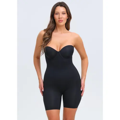 BraSculpt Strapless Bodysuit Shorts