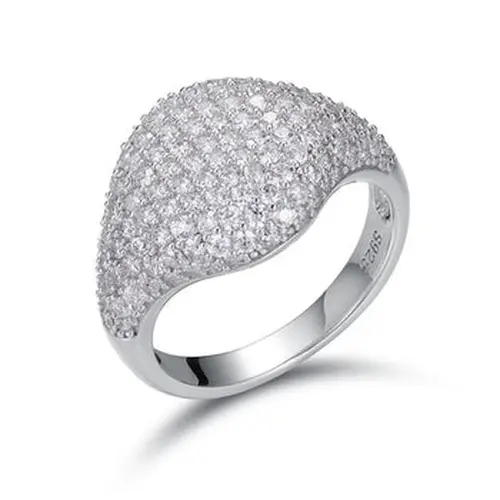 【#R63】UCCIYO Authentic 925 Sterling Silver Sparkling  Rings for Women Men Engagement Jewelry Anniversary Iced Out Unisex summerwins【#R63】