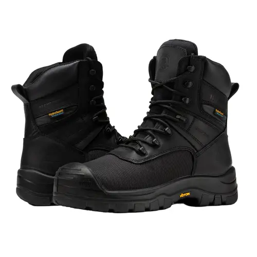ROCKROOSTER Cut-Resistant Work Boots for Men Composite Toe Oiled Crazy Horse Leather Vibram Outsole CSA Approved Safety Shoes - Worker