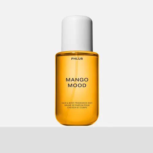 PHLUR Mango Mood Body Mist - Full Size Hair & Body Fragrance Mist with Ripe Mango, Orris Flower, Vanilla & Brown Sugar