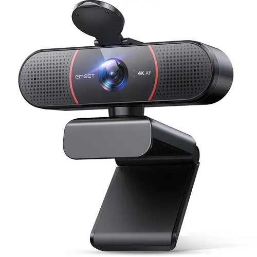 EMEET C960 4K/1080P Full HD Webcam with Dual Noise Canceling Mics & Privacy Cover for Gaming & Streaming on Switch PC Zoom Microsoft Teams Webex, SummerVibes