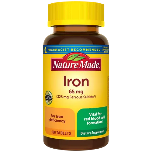 Iron 65 mg Tablets (325 mg Ferrous Sulfate)