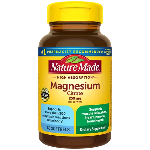 High Absorption Magnesium Citrate 250 mg Softgels
