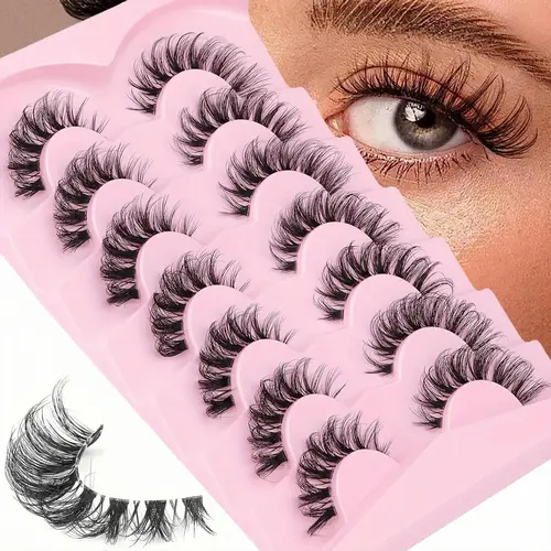 Lightweight Cat Eye False Eyelashes, Natural Wispy Volumized Lash Clusters, DIY Daily Eyelashes for Women, Volume False Eyelashes